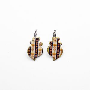 Viana Heart Earrings Blue Chita