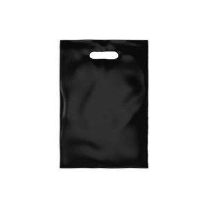 SACOLA 40X50 BOCA DE PALHAÇO PRETA 1KG