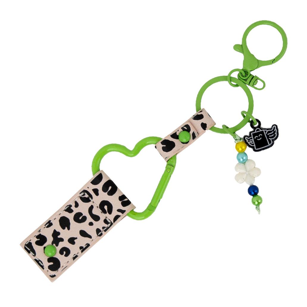 Porta-chaves com pendentes – Estampado animal