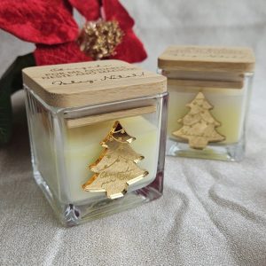 Vela com Pinheiro Natal – Obrigado por me ajudares…