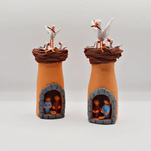 Stork Nativity Scene